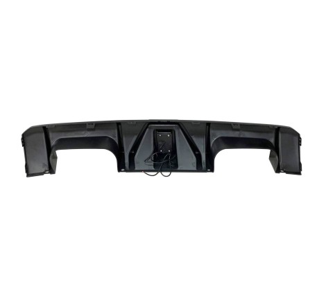 Rear Diffuser BMW G80 / G82 look M Performance Glossy Black Led brake light