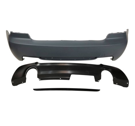 Rear Bumper BMW E92 Look M-Tech DOUBLE EXHAUST