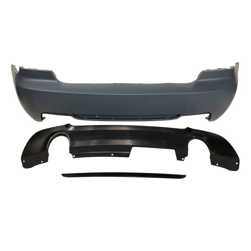 Rear Bumper BMW E92 Look M-Tech DOUBLE EXHAUST