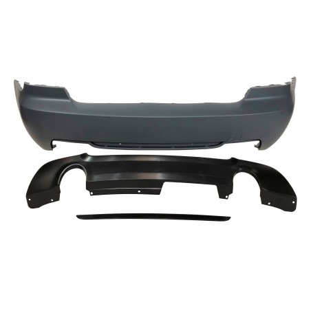 Rear Bumper BMW E92 Look M-Tech DOUBLE EXHAUST