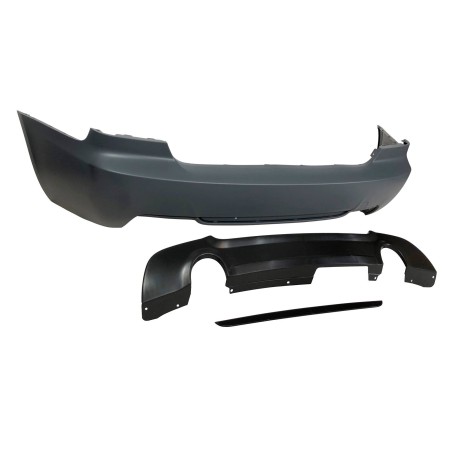 Rear Bumper BMW E92 Look M-Tech DOUBLE EXHAUST