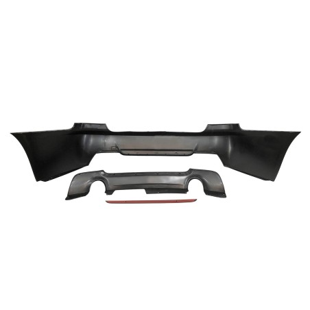 Rear Bumper BMW E92 Look M-Tech DOUBLE EXHAUST