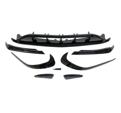 Déflecteur Avant Mercedes W176 16-18 Look AMG A45 Noir brillant