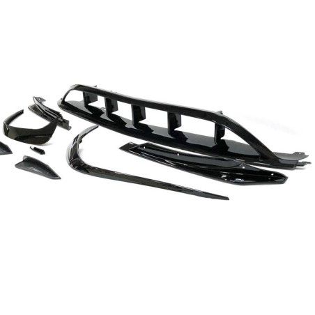 Spoiler Anteriore Mercedes W176 16-18 Look AMG A45 Nero lucido