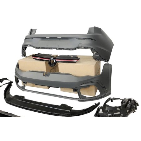 Kit De Estetici Volkswagen Golf 8 2019-2023 3/5 Porte Look GTI 2 Scarico