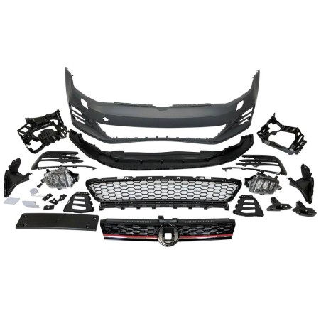 FRONTSTOßSTANGE FRONTSCHÜRZE VOLKSWAGEN GOLF 7.5 3/5D Facelift Look GTI