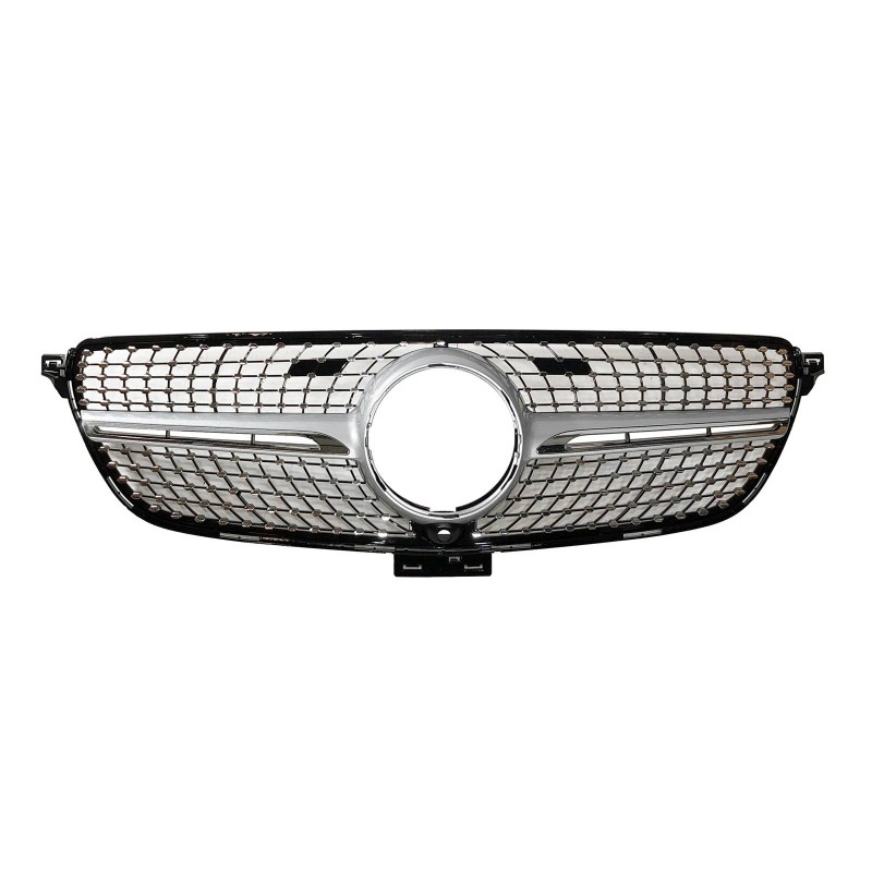 Front Grill Mercedes GLE Coupe C292 (2015-2018) GLE W166 SUV (2015-2018) Look Diamond Camera Chromed