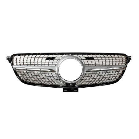 Front Grill Mercedes GLE Coupe C292 (2015-2018) GLE W166 SUV (2015-2018) Look Diamond Camera Chromed