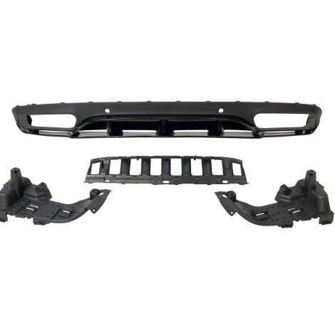 Rear Diffuser Mercedes W205 2014-2018 Coupe AMG Look C63 ABS
