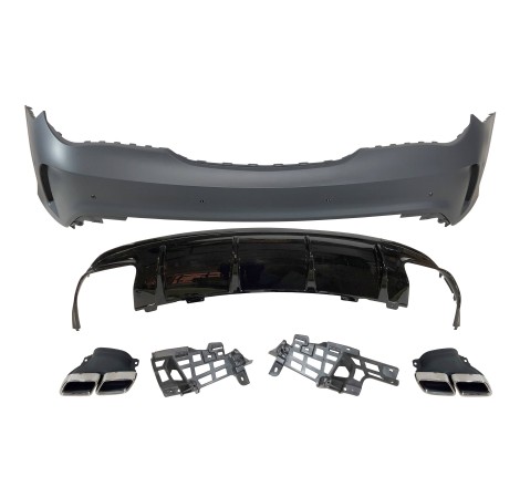 HECKSTOßSTANGE HECKSCHÜRZE MERCEDES W117 2013-2018 LCI 4P / SW Look AMG A45