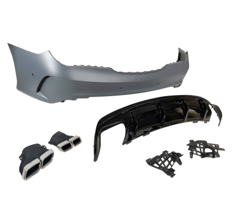 HECKSTOßSTANGE HECKSCHÜRZE MERCEDES W117 2013-2018 LCI 4P / SW Look AMG A45