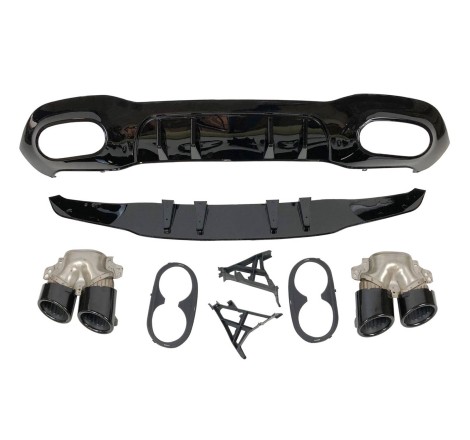 HECKANSATZ HECKSPOILER DIFFUSOR Mercedes W177 AMG Look A45