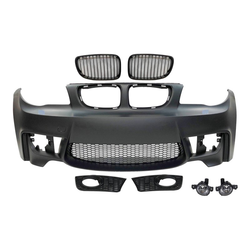 Front Bumper BMW E82 / E88 / E87 / E81 2005-2011, 3 or 5-door Look M1 FOG LAMPS