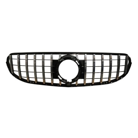 Front Grill Mercedes GLC X253 2020+ Look GT Chrome Glossy Black