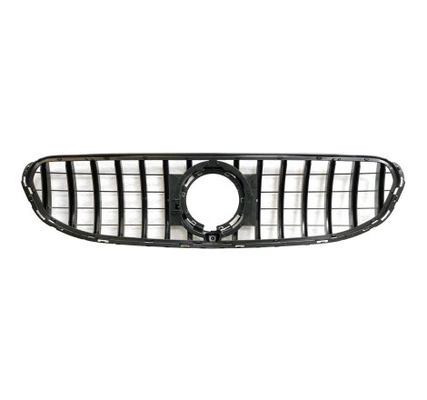 Front Grill Mercedes GLC X253 2020+ Look GT Chrome Glossy Black