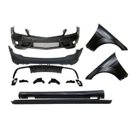 Kit De Carrosserie Mercedes W204 SW 07-10 Look C63 ABS