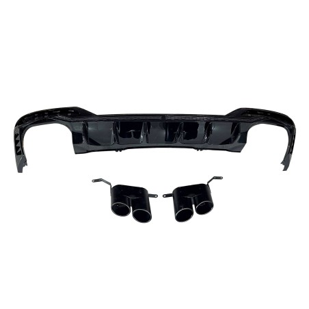 HECKANSATZ HECKSPOILER DIFFUSOR Audi A4 2020+ Look RS4 Black