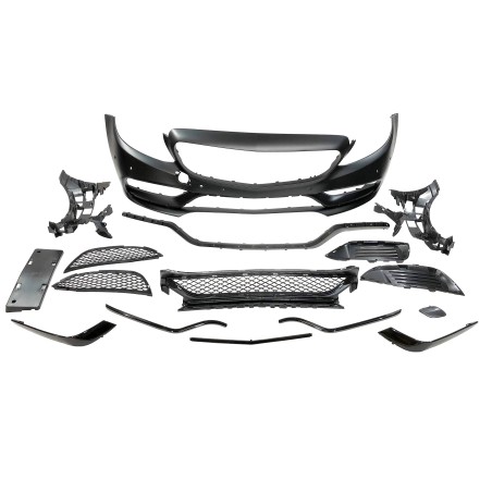 FRONTSTOßSTANGE FRONTSCHÜRZE MERCEDES W205 2014-2018 Coupe / 4P / SW look AMG C63