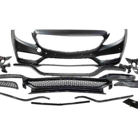 Front Bumper Mercedes W205 2014-2018 Coupe / 4D / SW look AMG C63