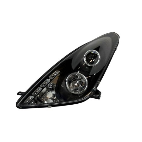 FAROS DELANTEROS OJOS DE ANGEL TOYOTA CELICA '01 BLACK