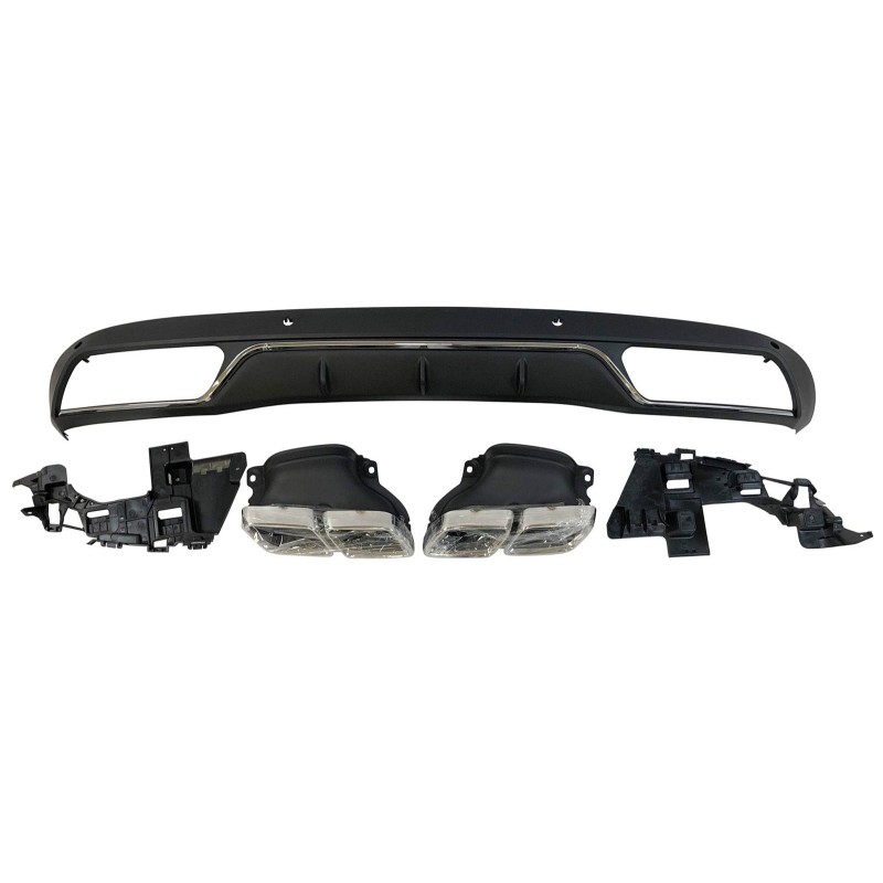 REAR DIFFUSER MERCEDES W205 2014-2018 LOOK C63 ABS