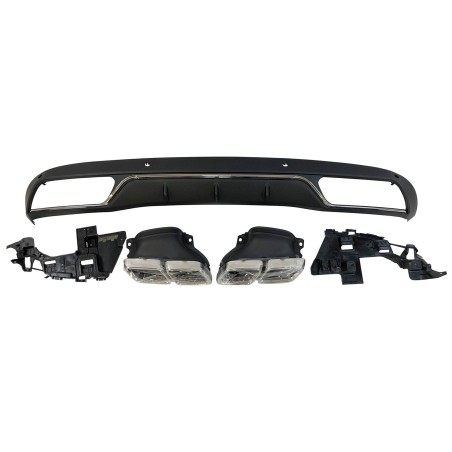 REAR DIFFUSER MERCEDES W205 2014-2018 LOOK C63 ABS