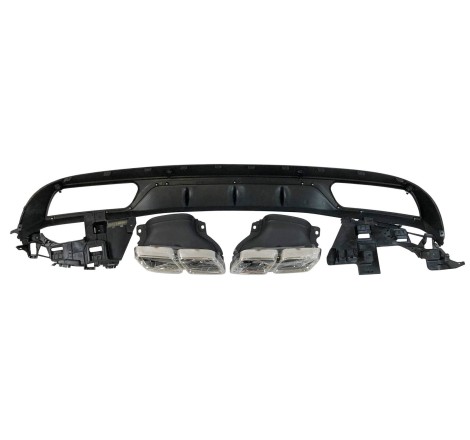 REAR DIFFUSER MERCEDES W205 2014-2018 LOOK C63 ABS