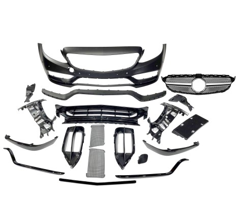 FRONTSTOßSTANGE FRONTSCHÜRZE MERCEDES W205 2014-2018 Coupe / 4P / SW look AMG C63