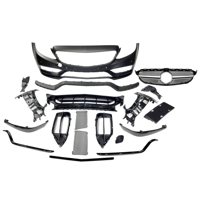 FRONTSTOßSTANGE FRONTSCHÜRZE MERCEDES W205 2014-2018 Coupe / 4P / SW look AMG C63