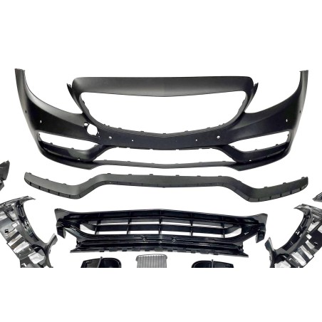 FRONTSTOßSTANGE FRONTSCHÜRZE MERCEDES W205 2014-2018 Coupe / 4P / SW look AMG C63