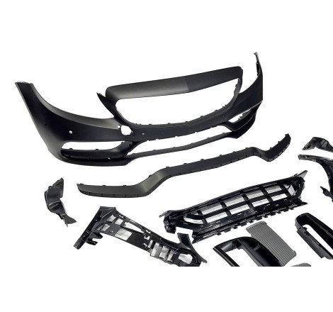 FRONTSTOßSTANGE FRONTSCHÜRZE MERCEDES W205 2014-2018 Coupe / 4P / SW look AMG C63