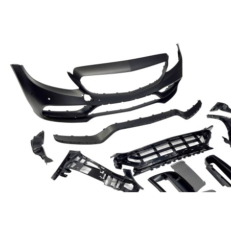 FRONTSTOßSTANGE FRONTSCHÜRZE MERCEDES W205 2014-2018 Coupe / 4P / SW look AMG C63