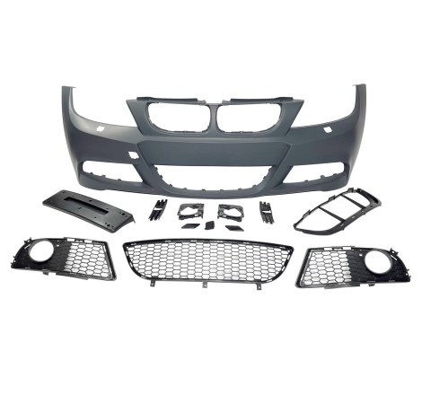 PARE-CHOC AVANT BMW E90 09-12 LOOK  M-TECH LCI ABS