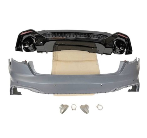 HECKSTOßSTANGE HECKSCHÜRZE Audi A4 2020+ Look RS4