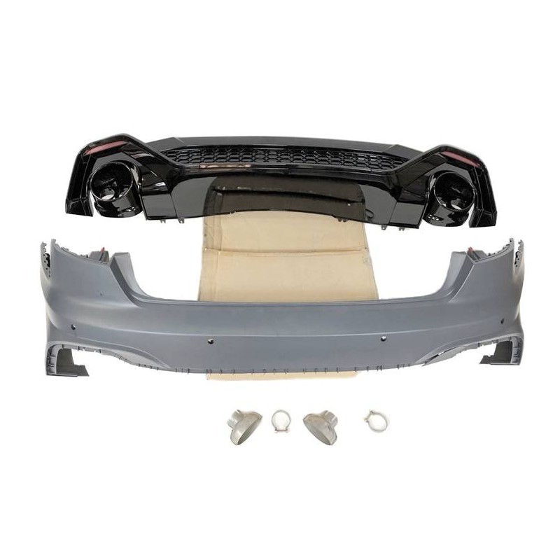 HECKSTOßSTANGE HECKSCHÜRZE Audi A4 2020+ Look RS4