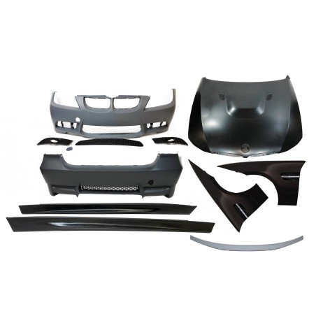 STOßSTANGENSET BODYKIT BMW E90 05-08 LOOK M3 FENDERS