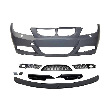 Front Bumper BMW E90 / E91 2005-2008 M-Tech Type Washer Front spoiler