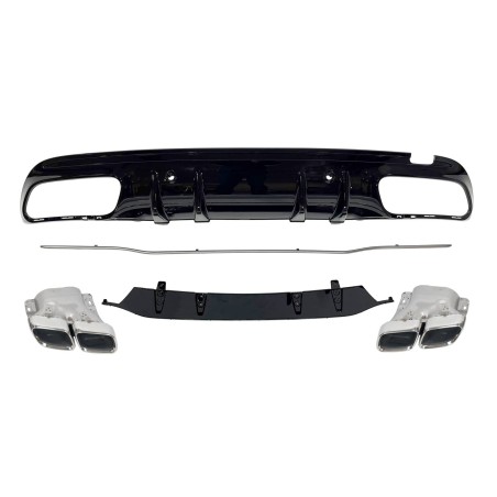 Diffusore Posteriore Mercedes W205 2019 4P / SW Look C63 ABS