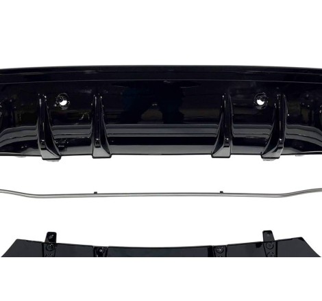 Rear Diffuser Mercedes W205 2019 4D / SW Look C63 ABS