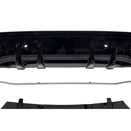 Rear Diffuser Mercedes W205 2019 4D / SW Look C63 ABS