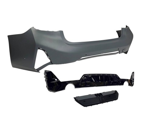 HECKSTOßSTANGE HECKSCHÜRZE BMW G20 LCI 2023+ look M-Performance Glossy Black