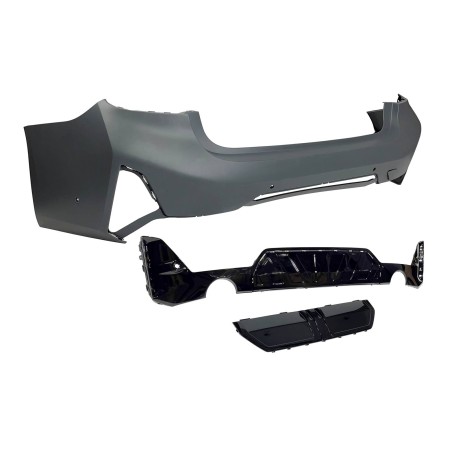 HECKSTOßSTANGE HECKSCHÜRZE BMW G20 LCI 2023+ look M-Performance Glossy Black