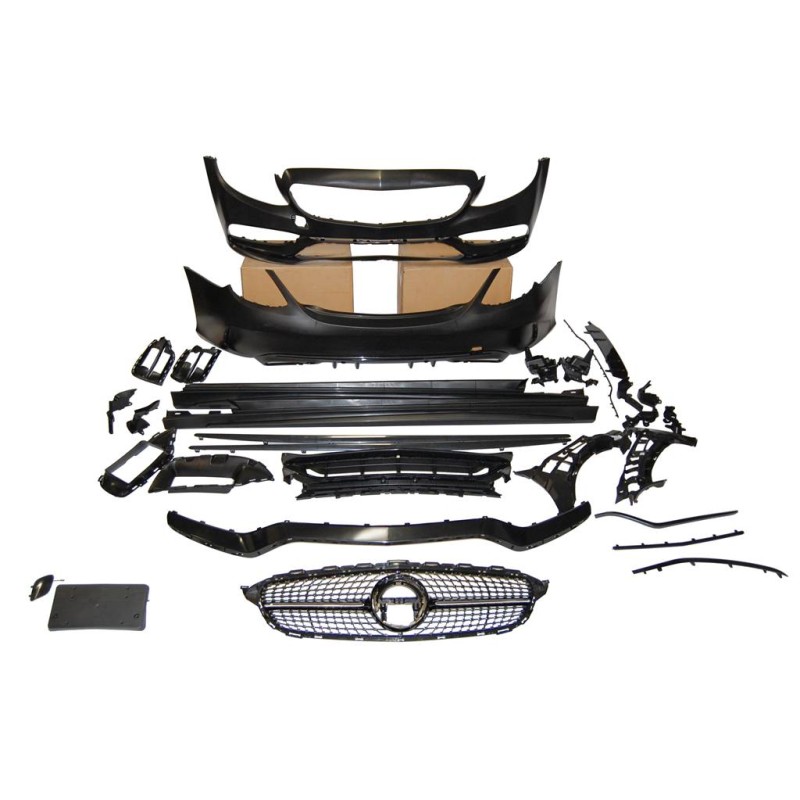 STOßSTANGENSET BODYKIT Mercedes W205 4d 2014-2021 Look C63 2019