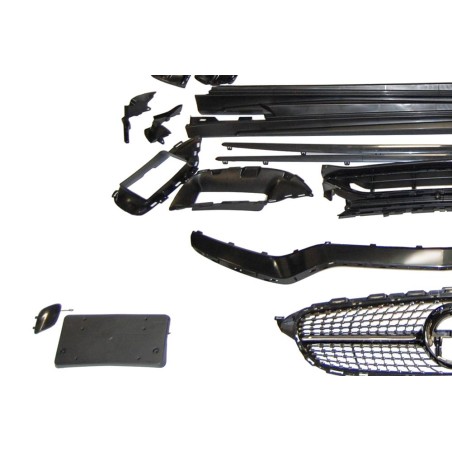 STOßSTANGENSET BODYKIT Mercedes W205 4d 2014-2021 Look C63 2019