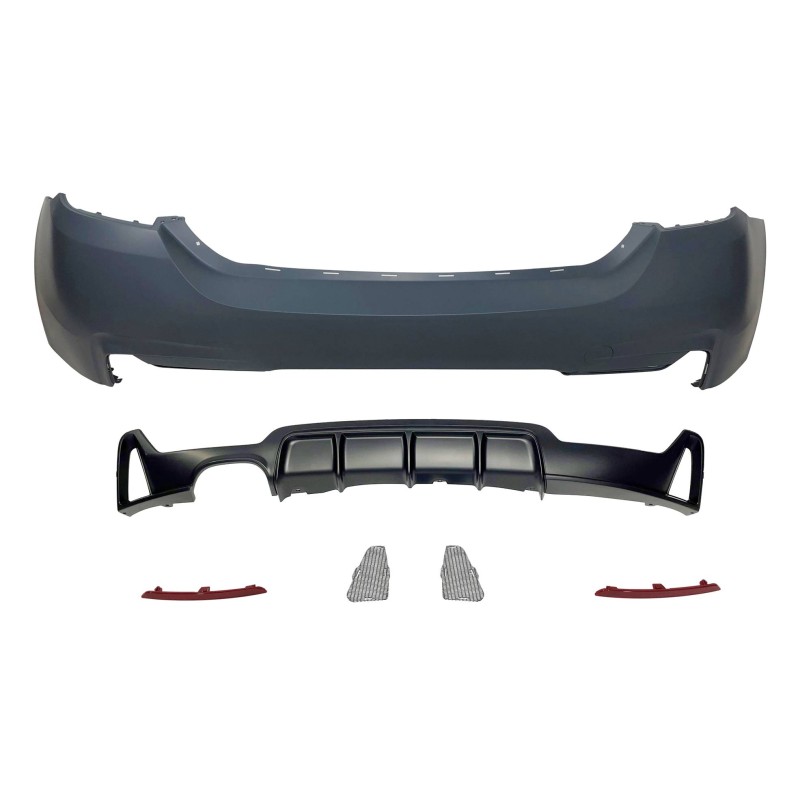 Pare-Choc Arrière BMW F32 / F33 / F36 Look M Performance 1 Sortie double