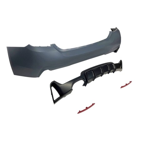Pare-Choc Arrière BMW F32 / F33 / F36 Look M Performance 1 Sortie double