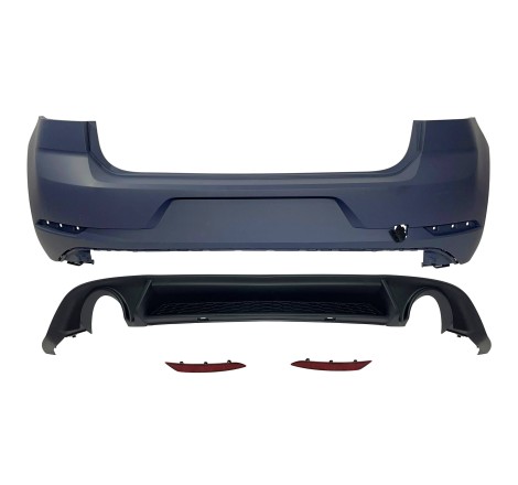 Paraurti Posteriore Volkswagen Golf 7 Look 7.5 GTI 2 Scarico ABS