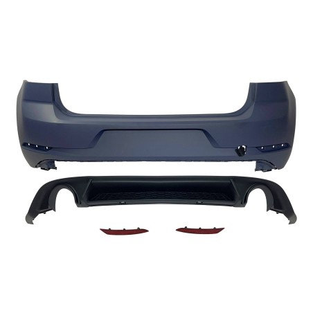 Paraurti Posteriore Volkswagen Golf 7 Look 7.5 GTI 2 Scarico ABS