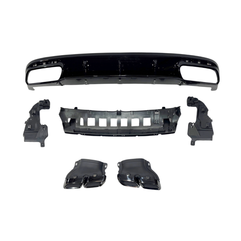 HECKANSATZ HECKSPOILER DIFFUSOR Mercedes C217 Coupe 2014-2020 Look Facelift S63