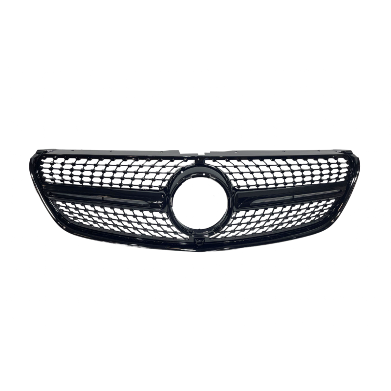 Front Grill Mercedes Vito W447 W447 2016-2020 Look Diamond Full Black
